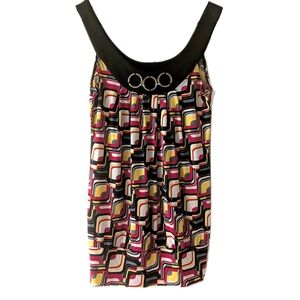 Geometric Print Women's Top